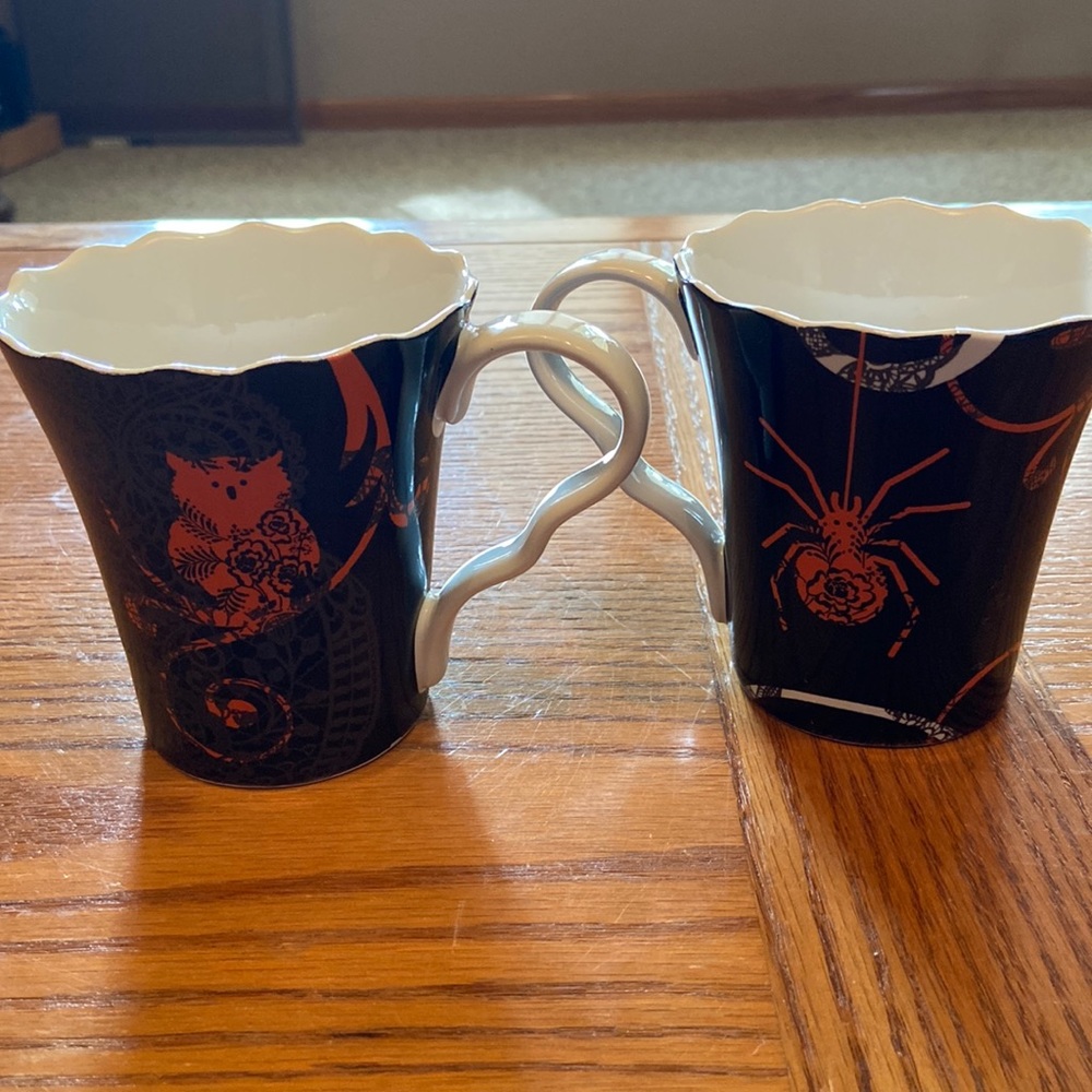 Westbury Court pair of Spooky mugs